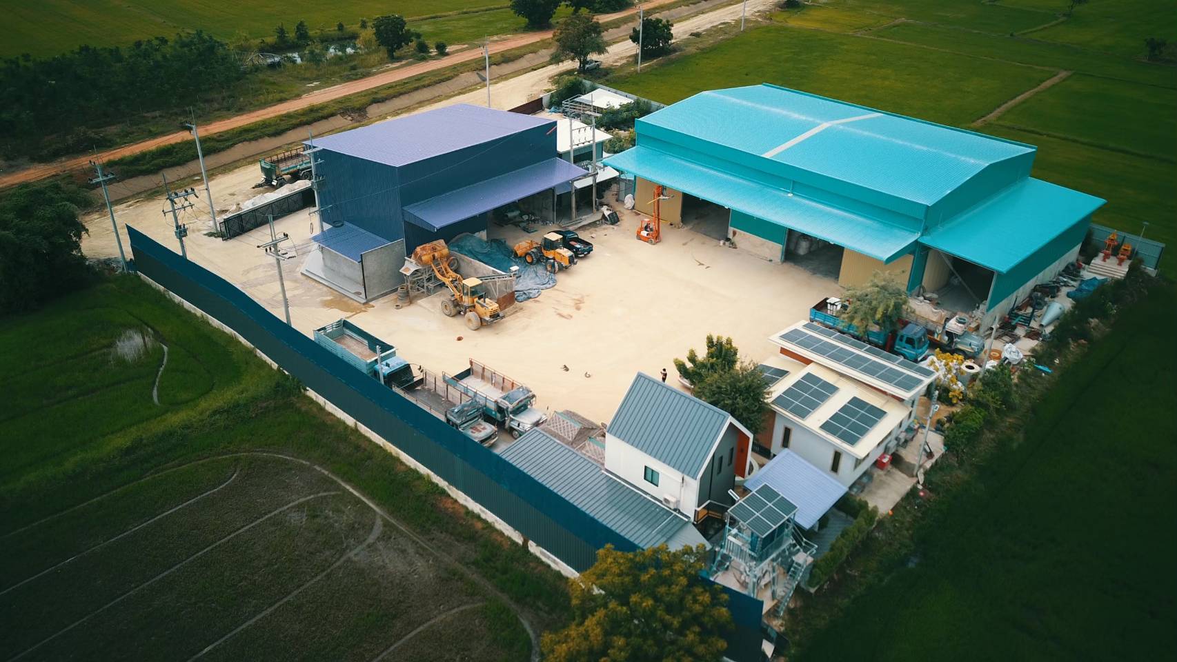 มุมมองโรงงานจากมุมสูง (Drone View)